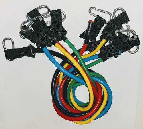 Fasce di Resistenza 5 Pezzi Fasce per Esercizi Premium Fasce per Allenamento PIÙ Complete  - Foto 5 di 5