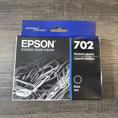 Epson 702 - Black Standard Capacity Ink Cartridge Workforce Pro WF-3720 WF3730