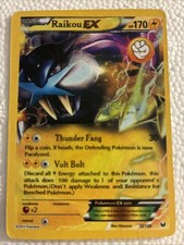 ✅Raikou EX 38/108 Holo Ultra Rare Dark Explorers Pokemon HP Mint Condition
