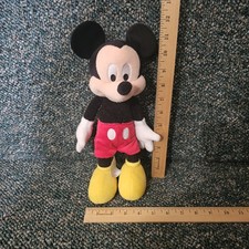 Disney Parks 12 in Mickey Plush Red Shorts Yellow Shoes