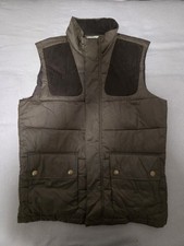 Barbour Herren Steppweste Gr. M Braun/Oliv FibreDown Outdoor Jagd