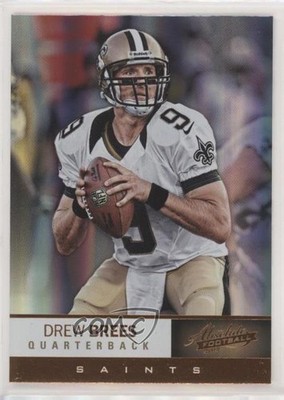 2012 Panini Absolute Drew Brees #63 HOF 3n1