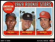1969 Topps #658 Bill Burbach AL Rookies Twins / Yankees / Senators ROOKIE 5 - EX