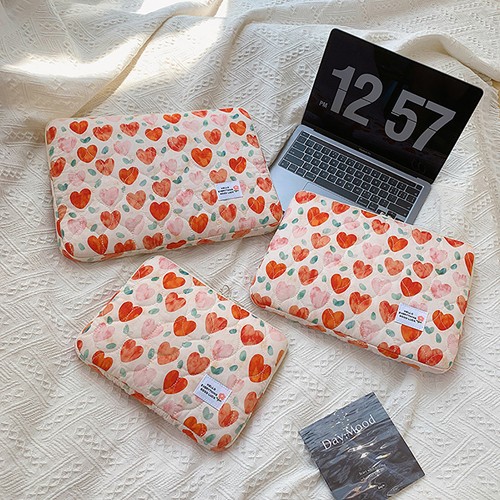 Korea ins style high-value small flowers cute laptop bag 11 inch liner bag flat - Bild 13 von 13