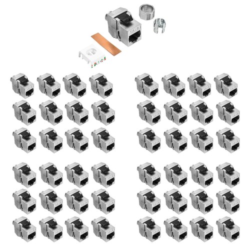 ProfiPatch RJ45 Keystone Modul STP Cat.8.1 2000Mhz 40 Gbit vollgeschirmt - Afbeelding 9 van 46