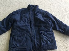 Vintage Red Kap Work Jacket Large Mens Blue Full Zip USA Made