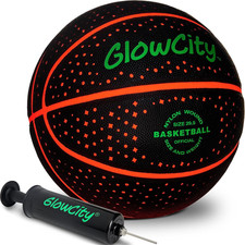 Glow in the Dark Basketball - Size 5, 6, 7 Light up Ball for Kids
