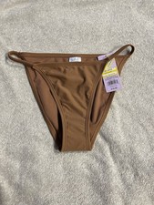 Wild Fable Women Beige Low Rise Bikini Bottoms XXS NWT Side Tab Medium Coverage