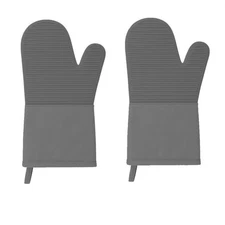 Silicone Oven Mitts and Hot Pads Set – Heat Resistant to 500°F, Waterproof No...