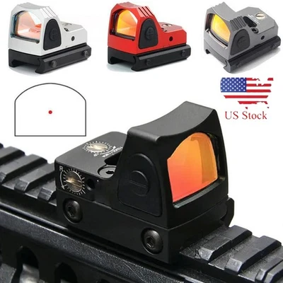MALLOUTDOOR1 Red Dot Mini RMR Tactical Reflex Sight Scope for Pistol Glock 17 19 w/20mm Mount