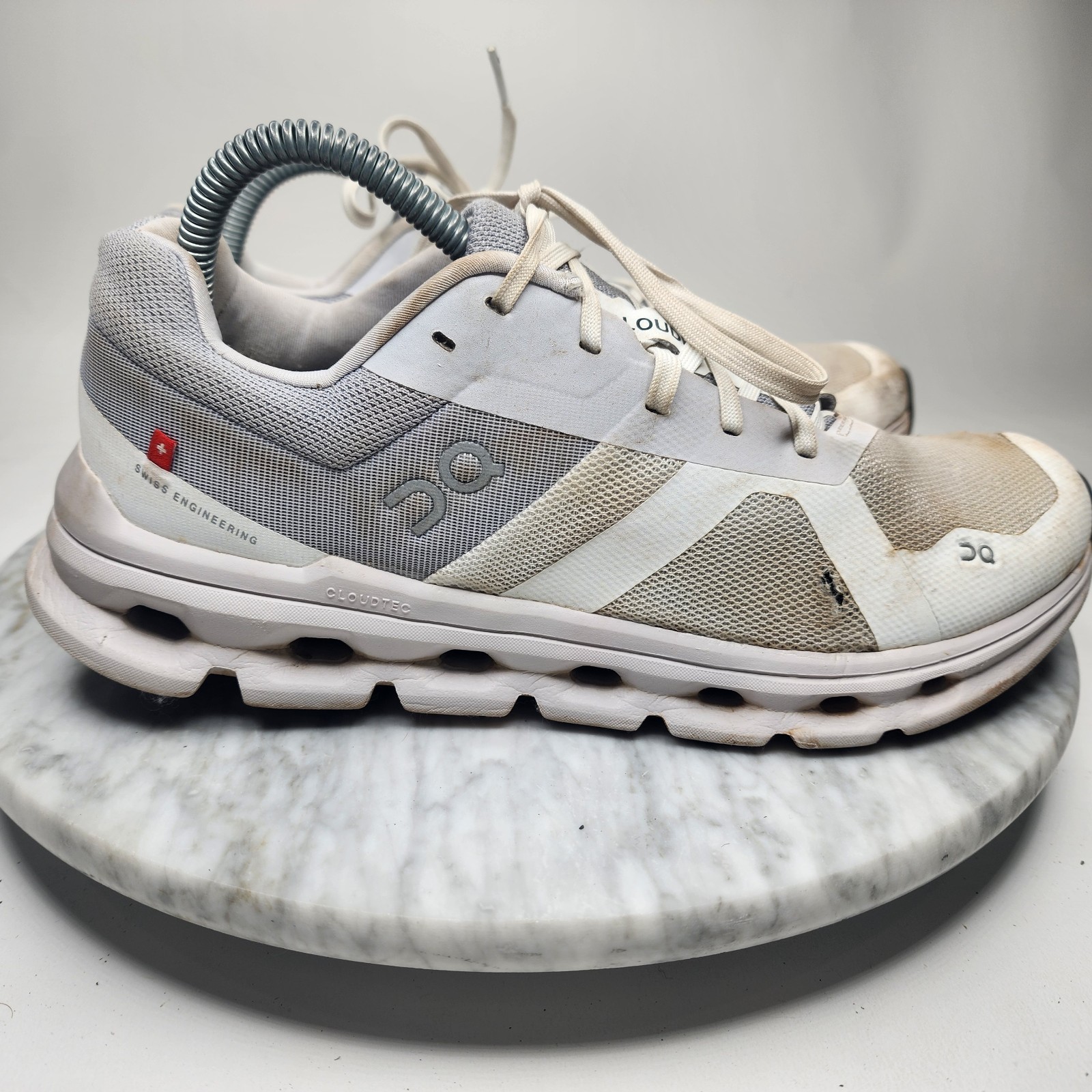 On Cloud Cloudrunner Running Shoes White Frost Wo… - image 1