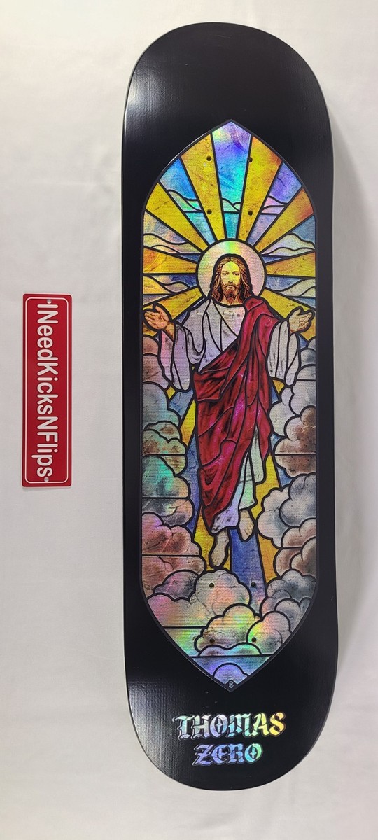 ◆ tomoです。　◆ Zero x Thomas Stained Glass Jesus Skateboard Deck SLICK BOTTOM +