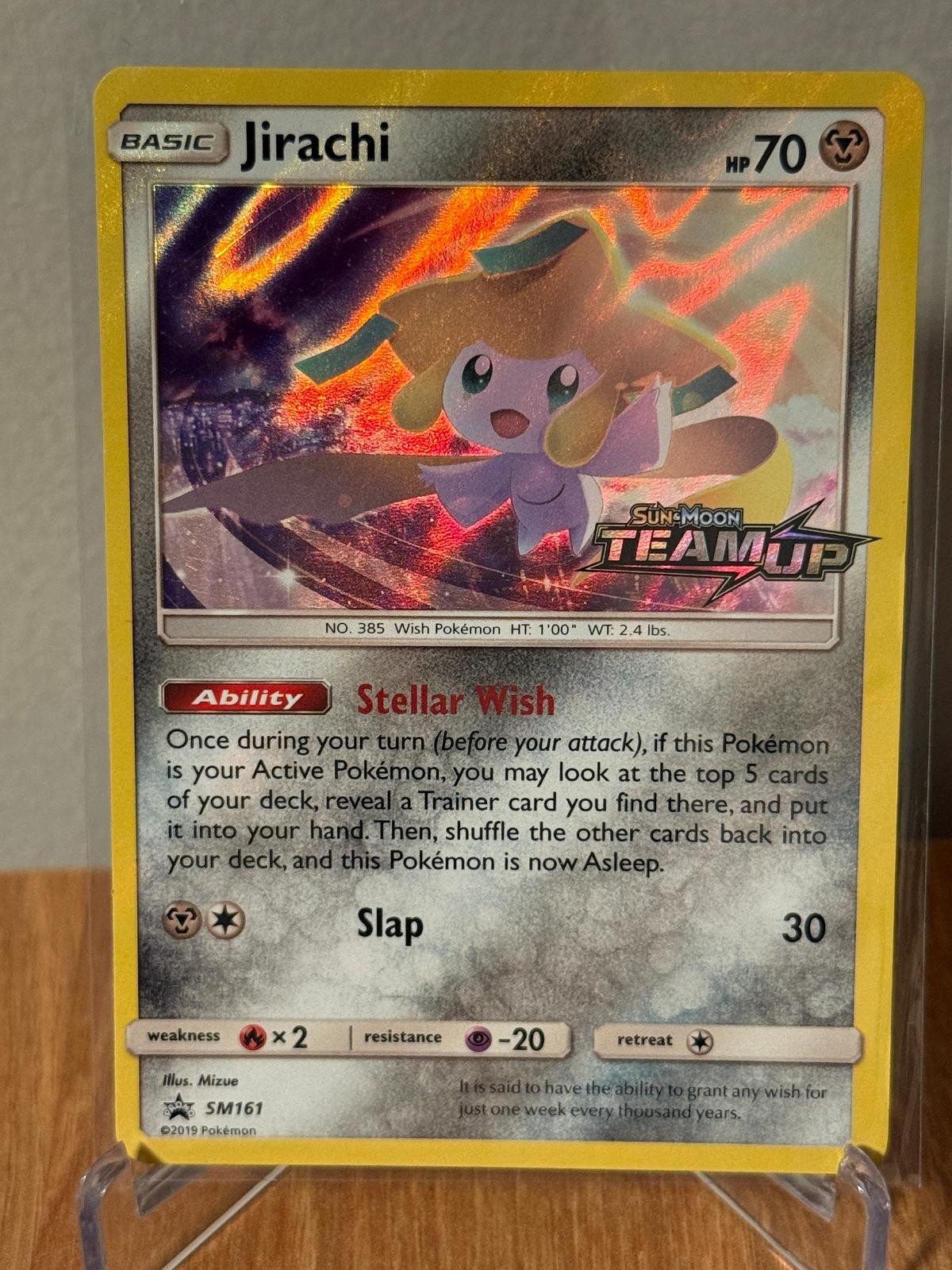 Jirachi - SM161 Holo Promo Sun & Moon Promo Pokemon Holo Moderately Played