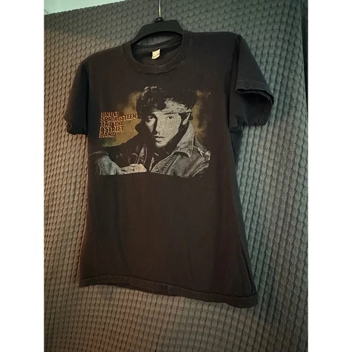 Bruce Springsteen T-Shirt Mens M Black Good Vintage Wor 1980s vintage concert t-shirt, vintage, single stitch, B+ condition