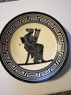 Vintage Hand-Painted Ceramic plate from Greece