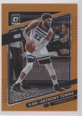 2021-22 Panini Donruss Optic Orange Prizm 106/199 Karl-Anthony Towns #87 10qe