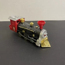 Toysmith metal steam train locomotive toy black red gold diecast engine 6 inch