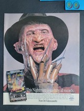 A Nightmare On Elm Street 4 Dream Master VHS Movie Promo Print Ad 1988
