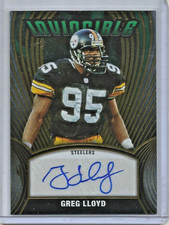 Greg Lloyd 2022 Panini Chronicles Invincible Autograph