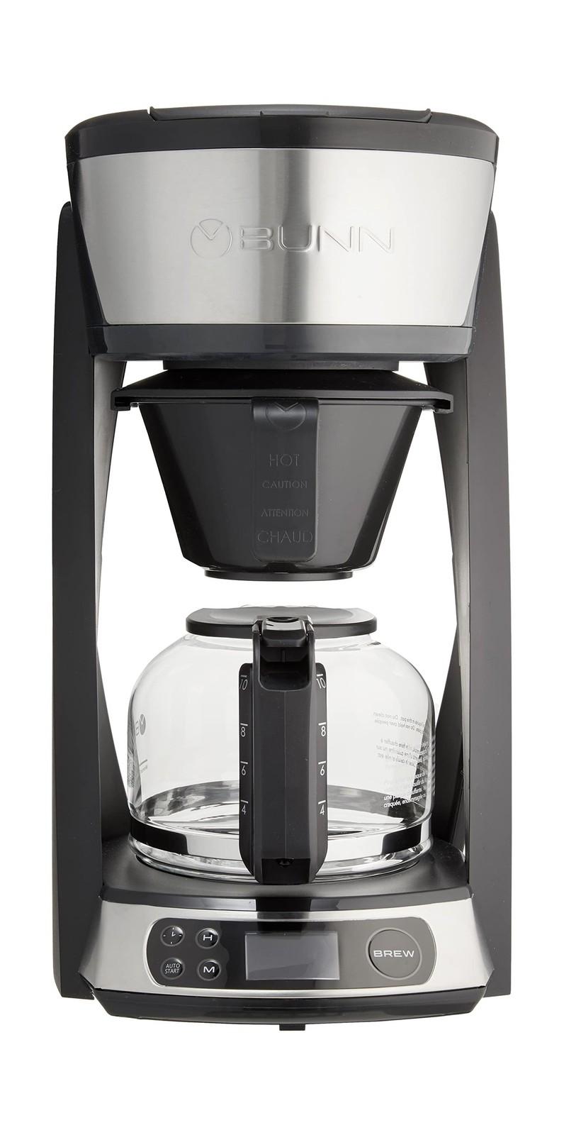 BUNN HB Heat N Brew Programmable Coffee Maker, 10 cup, Stain
