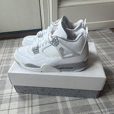 Jordan Air Jordan 4 Retro White Oreo 2021 Mid Top Men's Sneakers CT8527-100