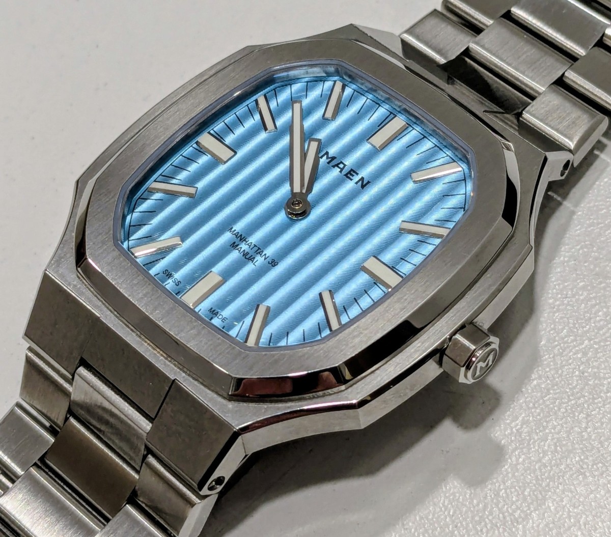 MAEN MANHATTAN 39 ULTRA THIN Ice Blue - M4.1.3 39mm Men's Watch