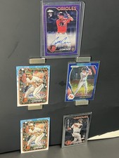 Colton Cowser RC Lot 2024 Purple Speckle Auto /299 Topps Chrome Panini 2021