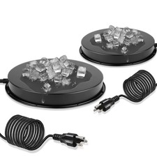 Chicken Water Heater for Winter, 110Watt Thermostat Heated Poultry Waterer Ba...