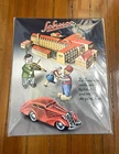 VINTAGE NOS EMBOSSED TIN SCHUCO TOY FACTORY SIGN 19.5" X 15.5" Factory Sealed