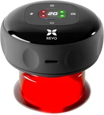 REVO 4-in-1 Smart Cupping Massager with Red Light for Pain Relief & Skin Care