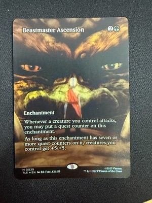 Beastmaster Ascension (BORDERLESS FOIL) - Avatar (MTG) NM