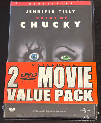 Chucky 2 Movie Value Pack (DVD, 1998)- Child's Play 2 / Bride of Chucky - RARE