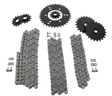 1994 - 1996 Polaris Sportsman 400 4x4 Non O Ring Chains & Complete Sprocket Set