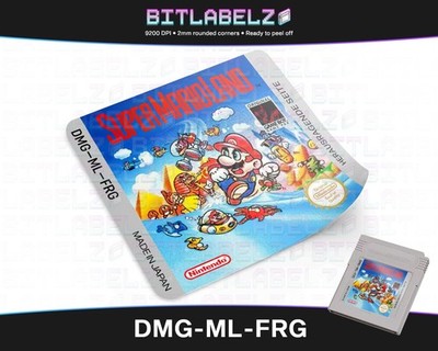 Super Mario Land [DMG-ML-FRG] Game Boy Label