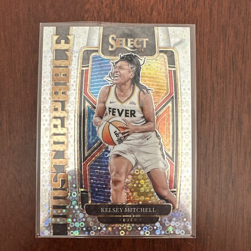 2024 Select WNBA Unstoppable White Disco Prizms #16 Kelsey Mitchell /75 - Picture 1 of 5