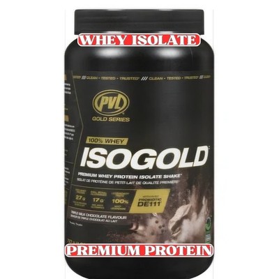 PVL ISO Gold Whey Protein Isolate Chocolate 1.6lb Low Carb Protein Powder