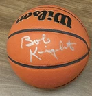 Bob Knight Signed Autograph Basketball W/ Coa & Display Case-NCAA- JSA