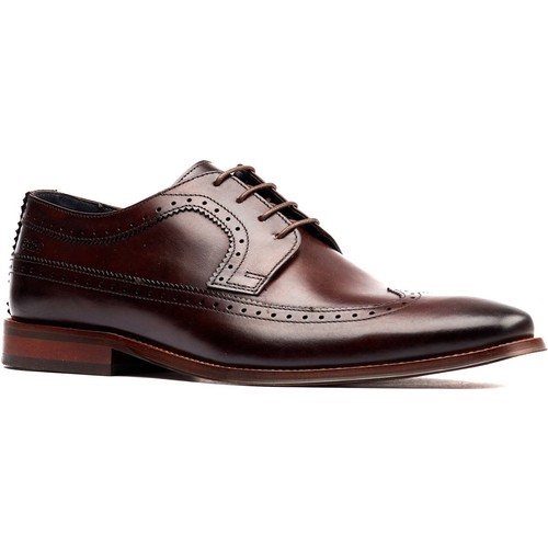 Base London Havisham Brown Mens Leather Shoes - Picture 2 of 10