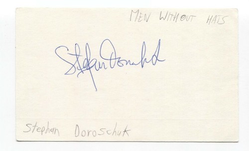 Men Without Hats - Stefan Doroschuk Signed 3x5 Index Card Autographed Signature - 第 1/2 張圖片