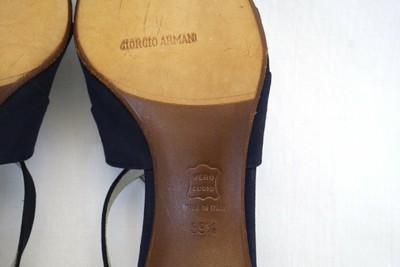 Leather sandals Giorgio Armani Brown size 41 EU in Leather - 10503238