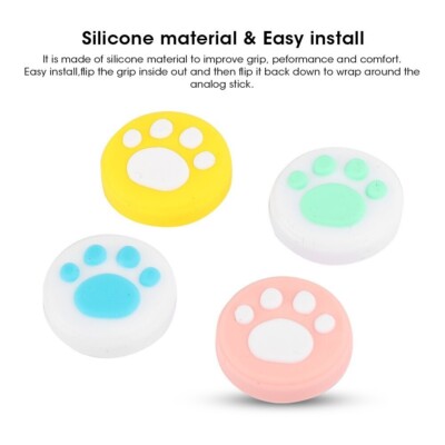 2 Sets Cat Claw Thumb Grip Caps for Switch Control Cap Toys with Good Touch