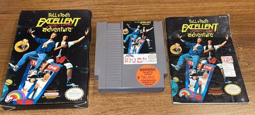 NINTENDO NES - BILL & TED’S EXCELLENT ADVENTURE Video Game w/MANUAL Tested