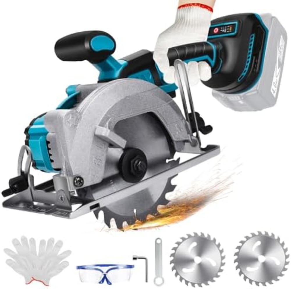Sega Circolare Batteria 18V Compatibile Makita LXT - Solo Corpo