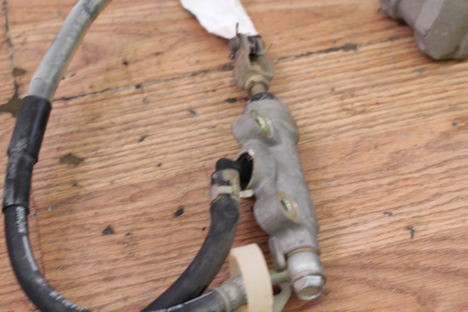 1996 KAWASAKI KX100 Rear Brake Master Cylinder w/ Caliper and Hose - Image 4 of 4