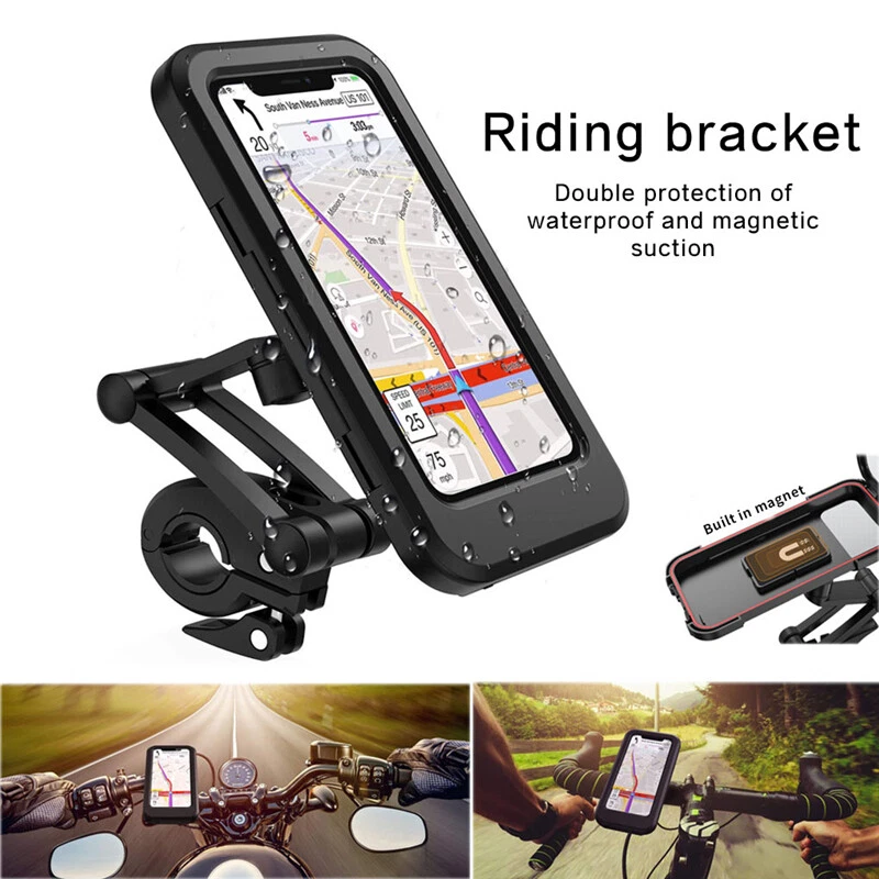 Waterproof Motorcycle MTB Bike Bicycle Handlebar Holder Mount For Cell Phone GPS - Image 4 of 4