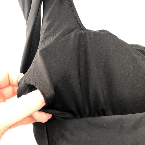 J.CREW geraffter quadratischer Einteiler Badeanzug schwarz neu mit Etikett 12 Damen Schwimmen klassisch neu - Bild 6 von 11