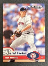2003 Donruss Josh Hancock Rated Rookie Baseball Card (RC) #42 Red Sox Pitcher VG. rookie card picture