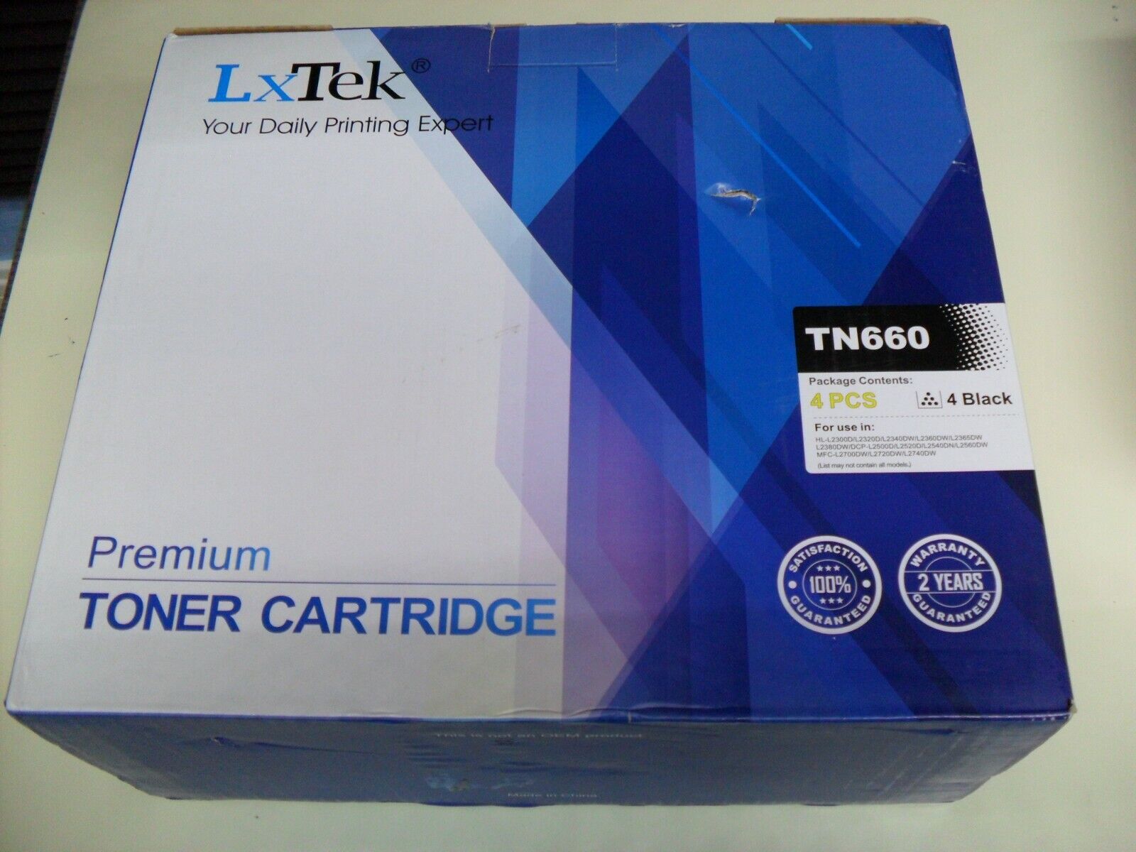 LxTek Compatible Toner Cartridge Replacement for Brother TN660 4 pack