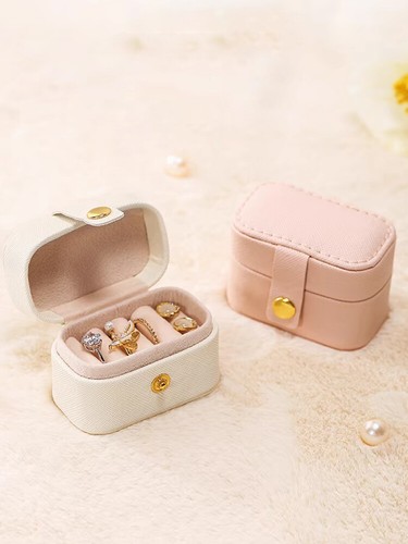 Ringschachtel Ringbox Ringetui Ringschatulle PU Valentinstag Geschenk Antrag - Bild 21 von 27