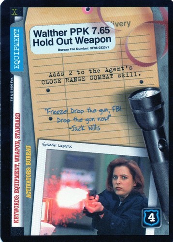 Tarjetas coleccionables individuales parte 2 de The X Files CCG Premiere Edition 1996 - Imagen 132 de 146